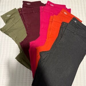 Old Navy Women's Skinny Pants - Olive, Burgundy, Pink, Orange, Gray